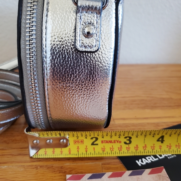 Karl Lagerfeld Silver Crossbody Bag - Picture 14 of 16